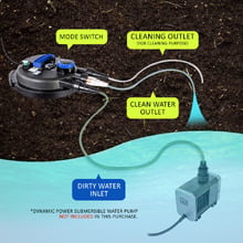 Black Aquarium Garden UV Light Pond Filter